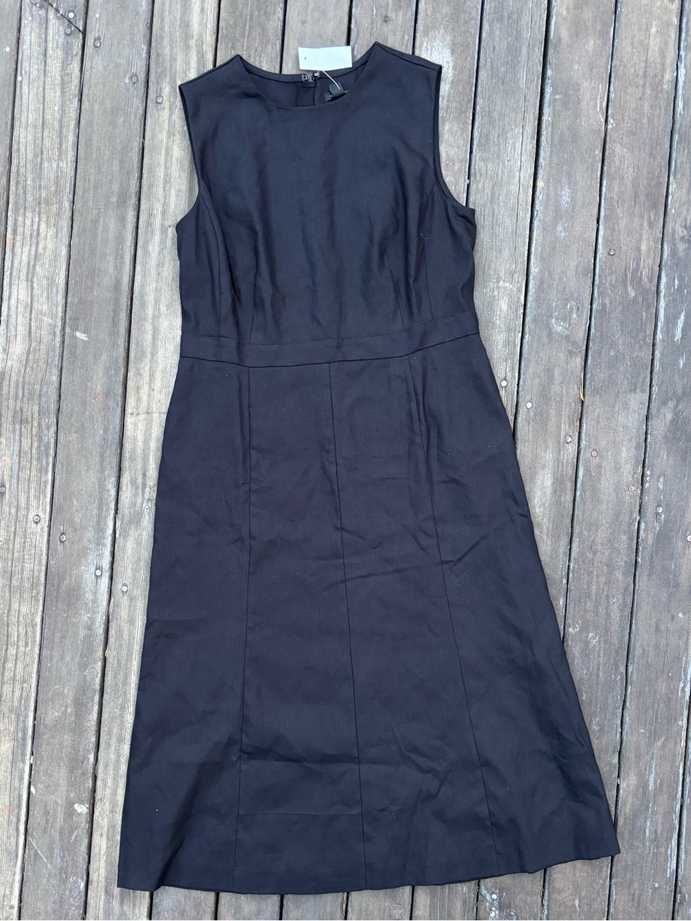 Ann Taylor Black Sleeveless A-Line Dress